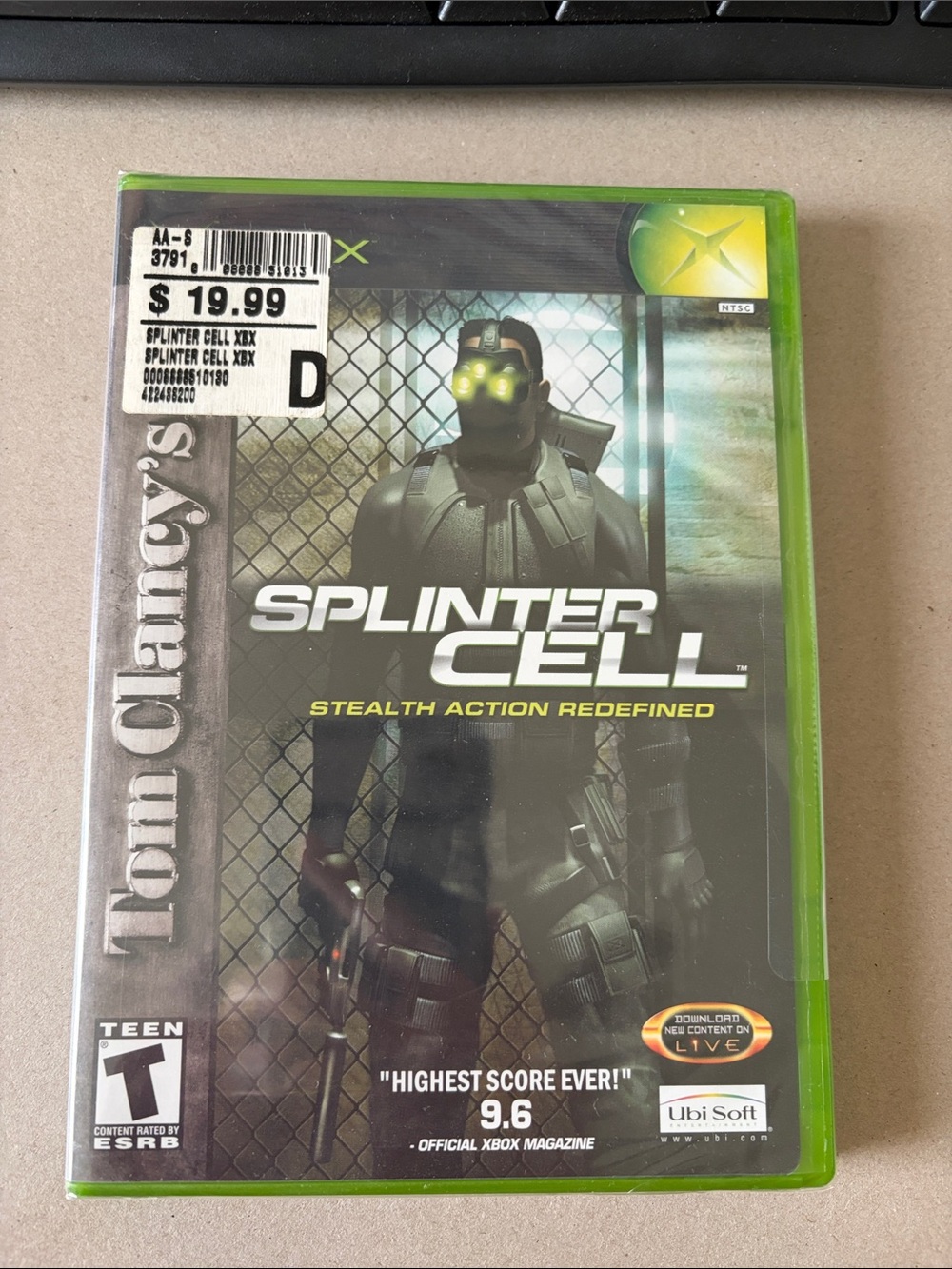 Tom Clancy's Splinter Cell stealth action redefined Xbox Game - NWT sealed game